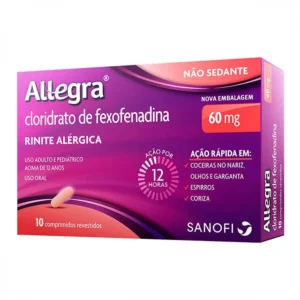 Allegra 60Mg Com 10 Comprimidos